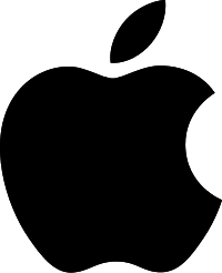 Soubor:Apple logo black.svg